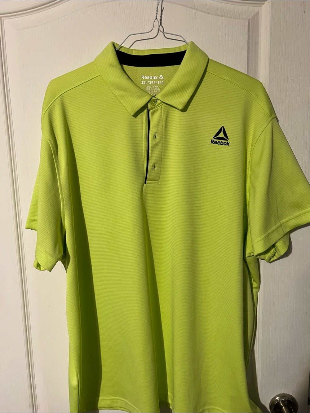Reebok Men’s Neon Lime Golf Polo